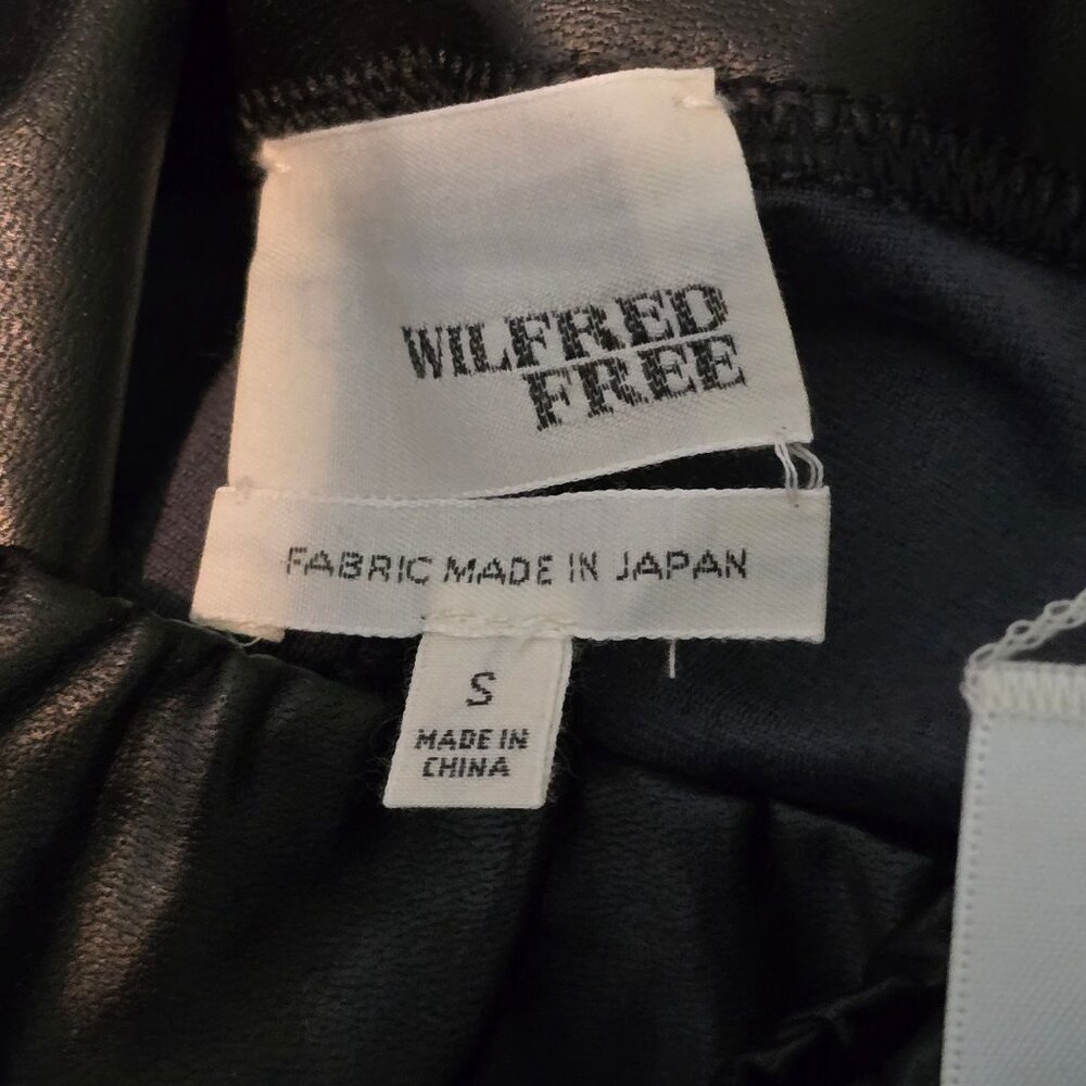 Wilfred Free Women's Faux Leather Daria Black Leggings Size Small - Picture 9 of 9